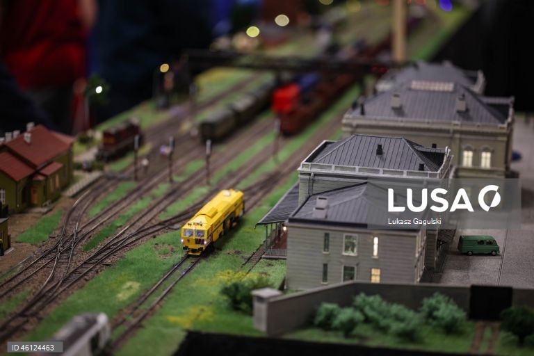 Exposição de miniaturas de comboios em Cracóvia, Polónia