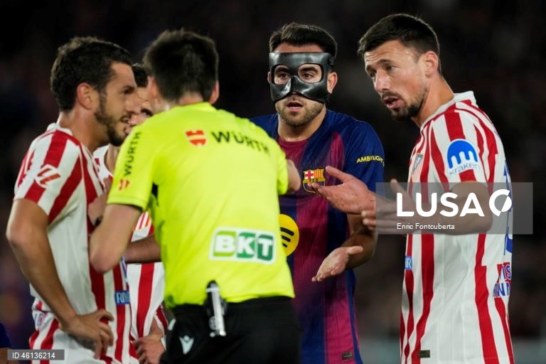 Futebol: Liga espanhola: FC Barcelona - Atlético de Madrid