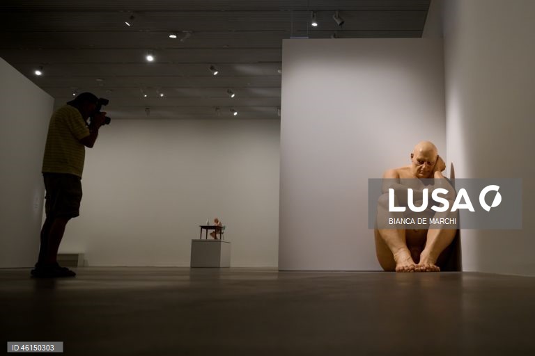 Austrália: Exposição de Ron Mueck na Art Gallery de Sidnei