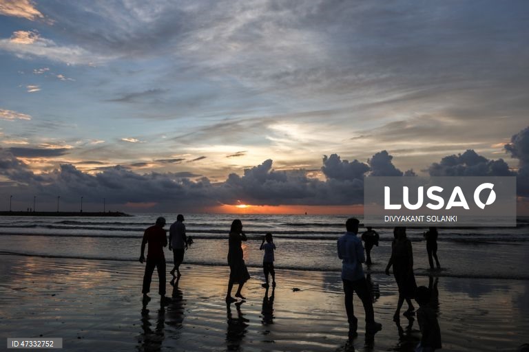 Índia: Por do Sol em Mumbai