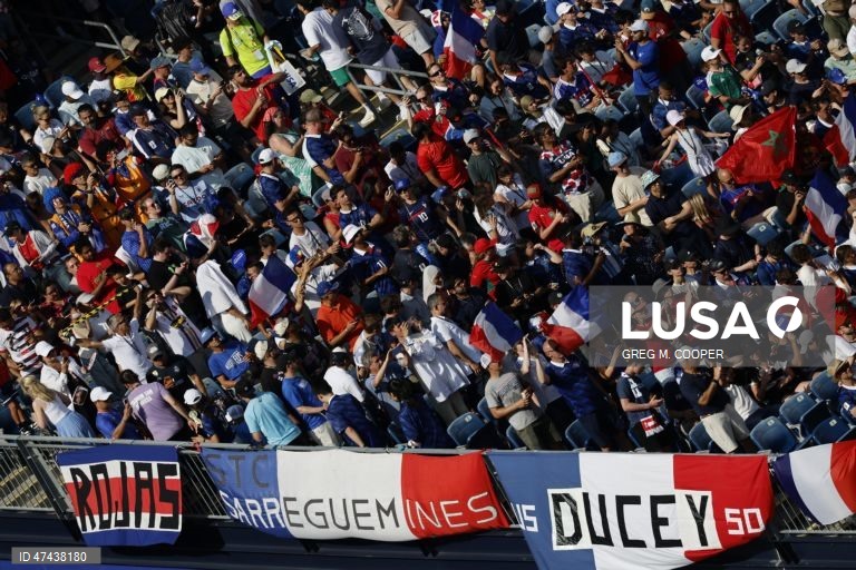 A vice-campeã em título França qualificou-se hoje para as meias-finais do Mundial de futebol de 2026, ao vencer Marrocos, sobrevivente de África, por 2-0, no primeiro encontro dos ‘quartos’, disputado em Foxborough, nos Estados Unidos.