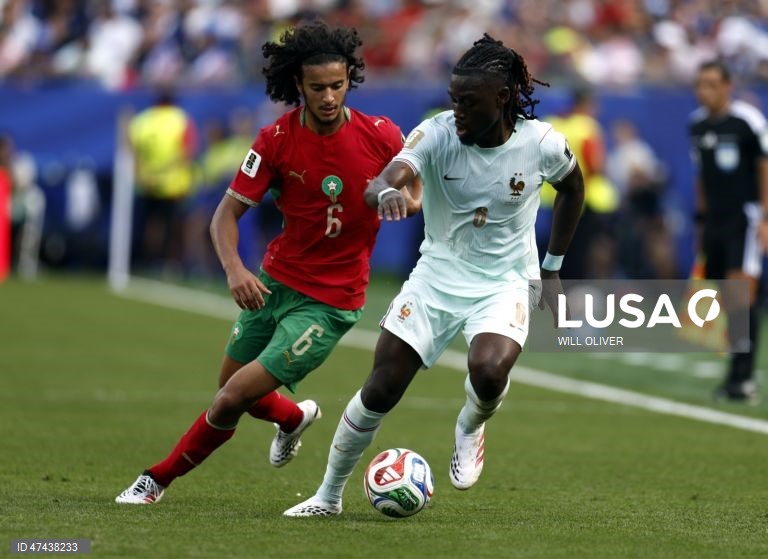 A vice-campeã em título França qualificou-se hoje para as meias-finais do Mundial de futebol de 2026, ao vencer Marrocos, sobrevivente de África, por 2-0, no primeiro encontro dos ‘quartos’, disputado em Foxborough, nos Estados Unidos.