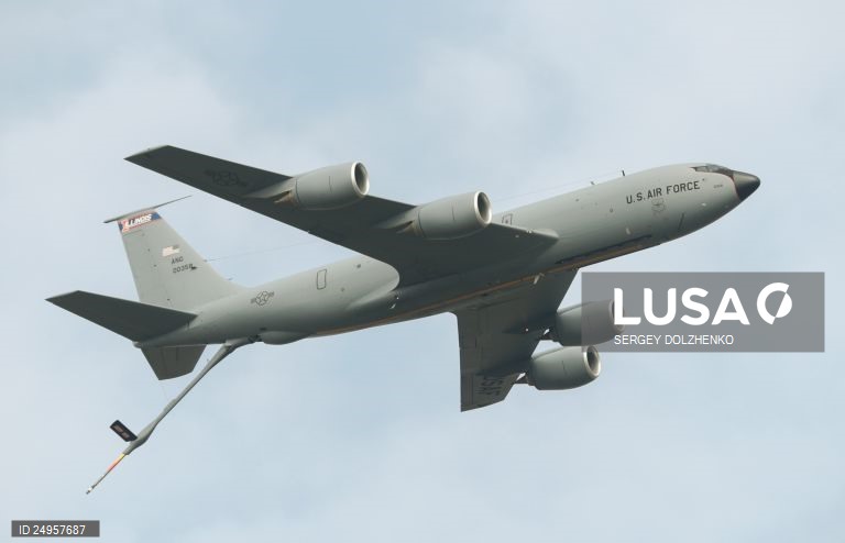 Seis tripulantes mortos na queda de avião-tanque norte-americano - novo balanço