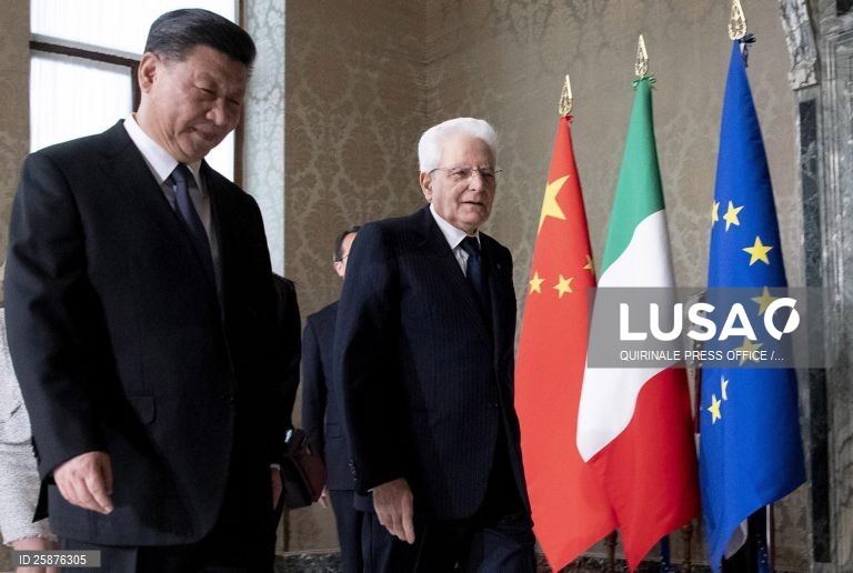 Chinese president Xi Jinping visits Italy