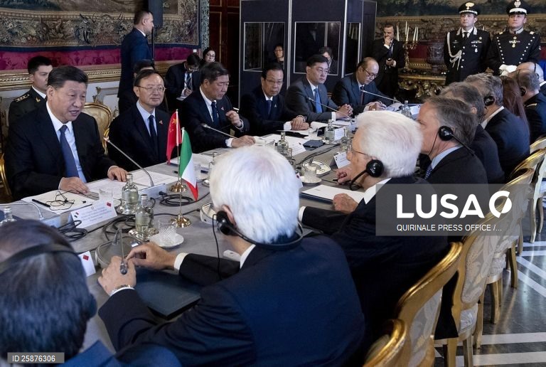 Chinese president Xi Jinping visits Italy