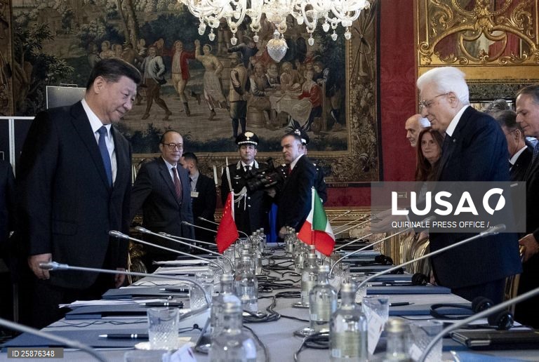 Chinese president Xi Jinping visits Italy