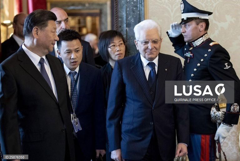 Chinese president Xi Jinping visits Italy