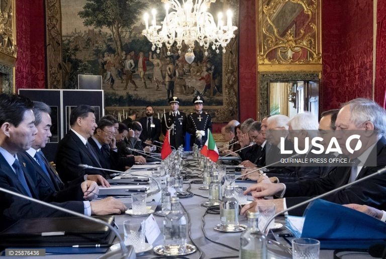 Chinese president Xi Jinping visits Italy