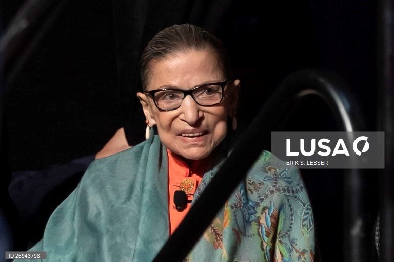 Justice Ruth Bader Ginsburg gives a presentation at the National Book Festival