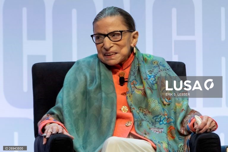 Justice Ruth Bader Ginsburg gives a presentation at the National Book Festival