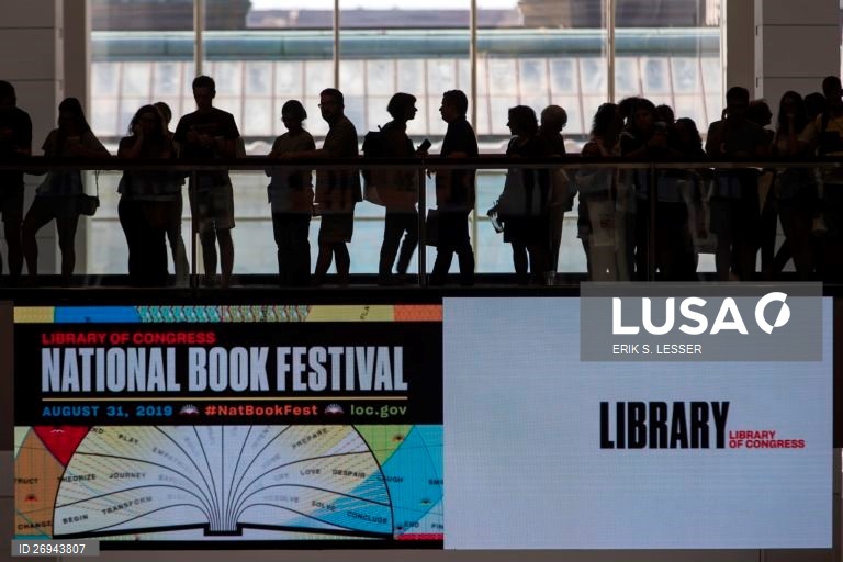 Justice Ruth Bader Ginsburg gives a presentation at the National Book Festival