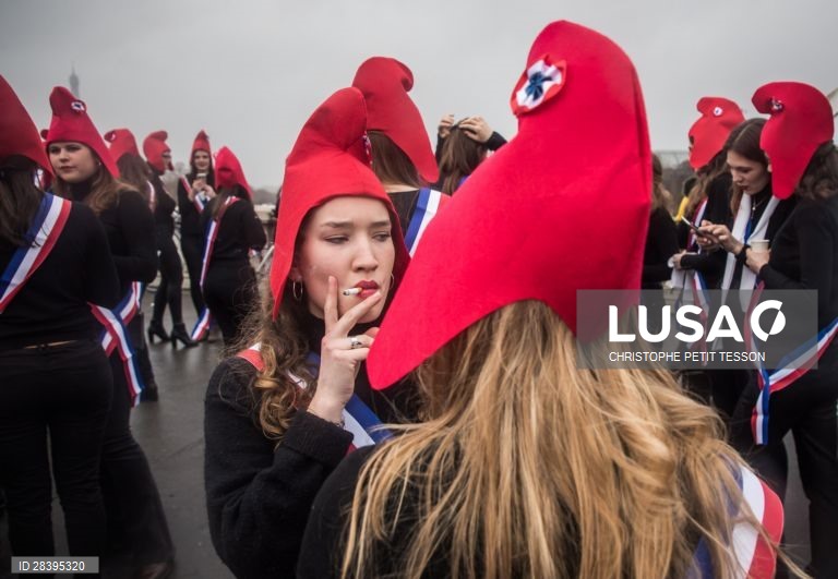 Demonstration against GPA and PMA for the International Women Day in Paris