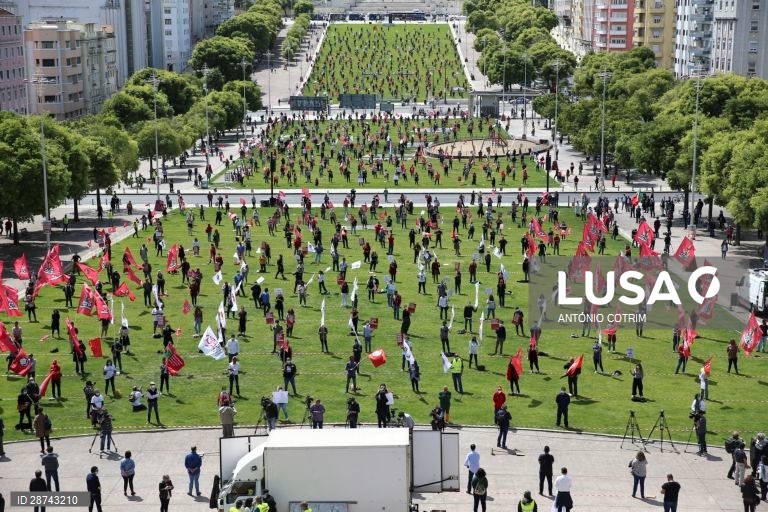 1.º de Maio: Pandemia não afastou centenas de pessoas de Lisboa para condenar agressões laborais