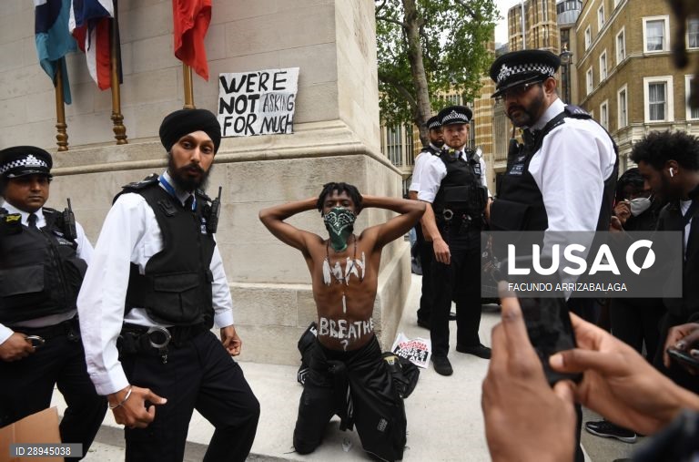 London - Protest against Police brutality in USA