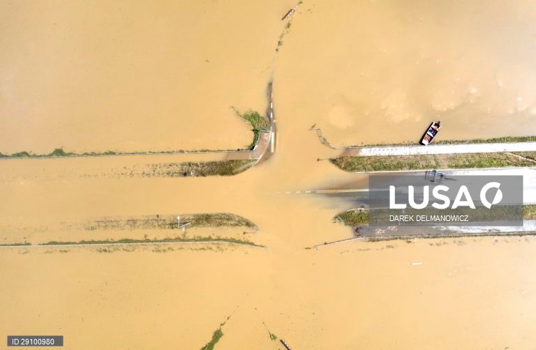 Floods in southeastern Poland sparked by heavy rainfall during storm