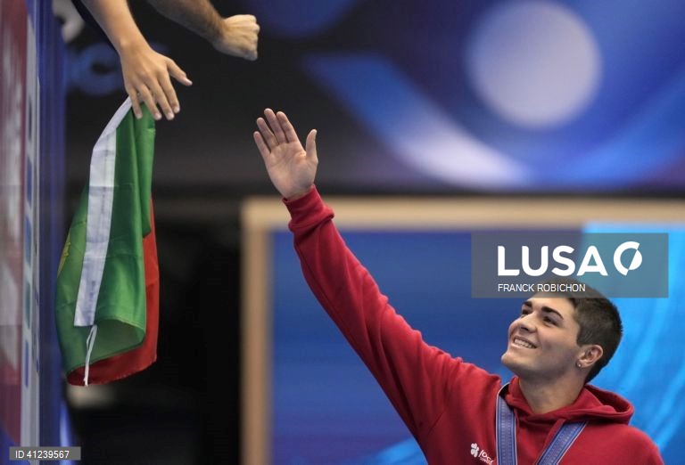 Diogo Ribeiro “sem palavras” após prata nos 50 mariposa dos Mundiais de natação