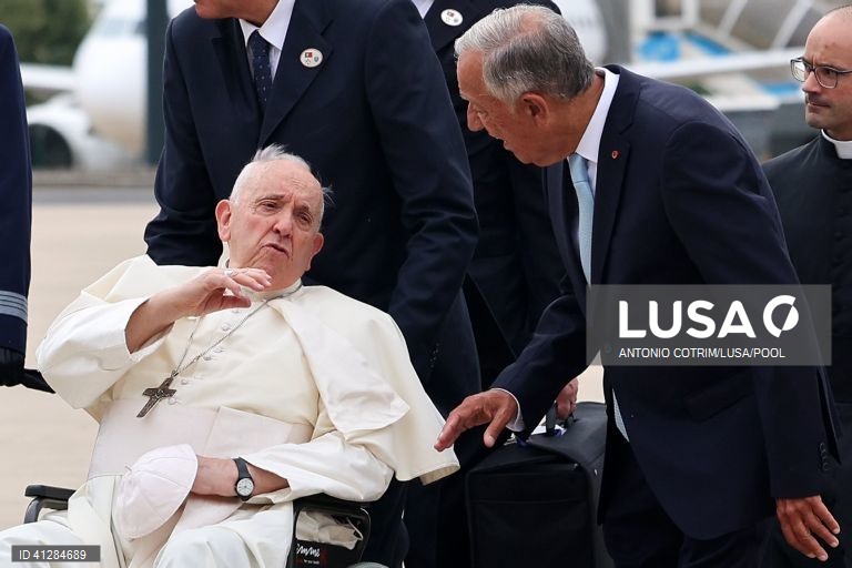 WYD: Pope Francis arrives in Portugal for the World Youth Day