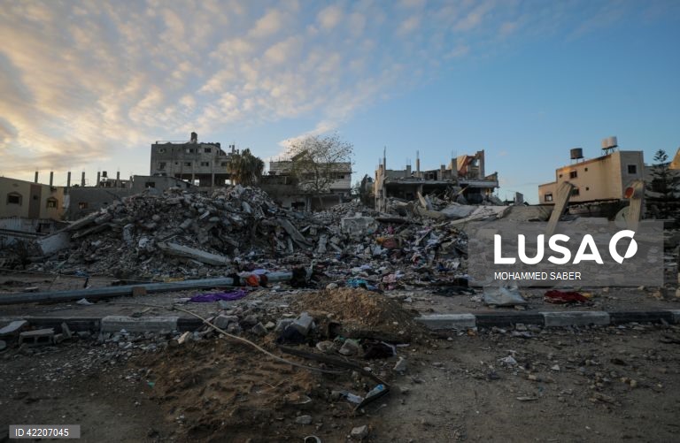 Israeli military operation in the Al Bureije refugee camp in the southern Gaza Strip