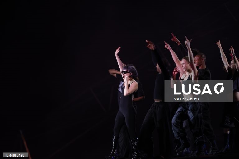Lady Gaga performs during a rehearsal