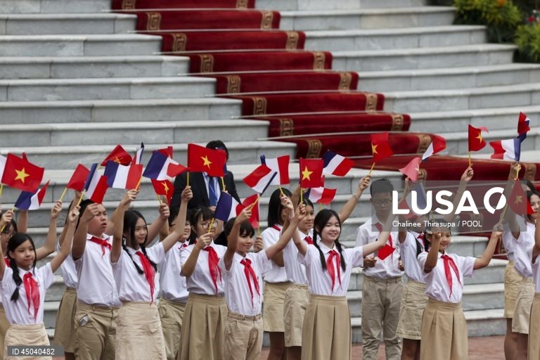 French President Emmanuel Macron visits Vietnam