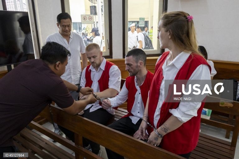 Three British nationals on trial in Bali over alleged drug smuggling