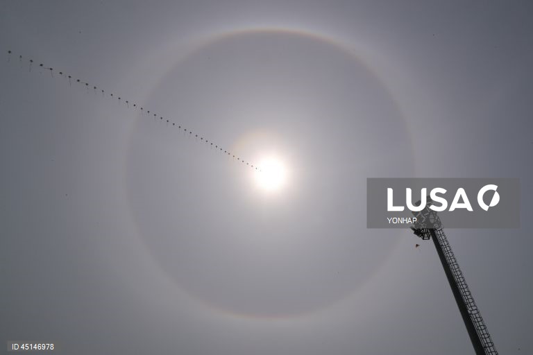 Solar halo observed in South Korea