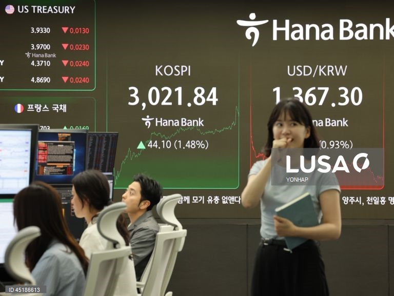 Seoul’s KOSPI index tops 3,000 mark