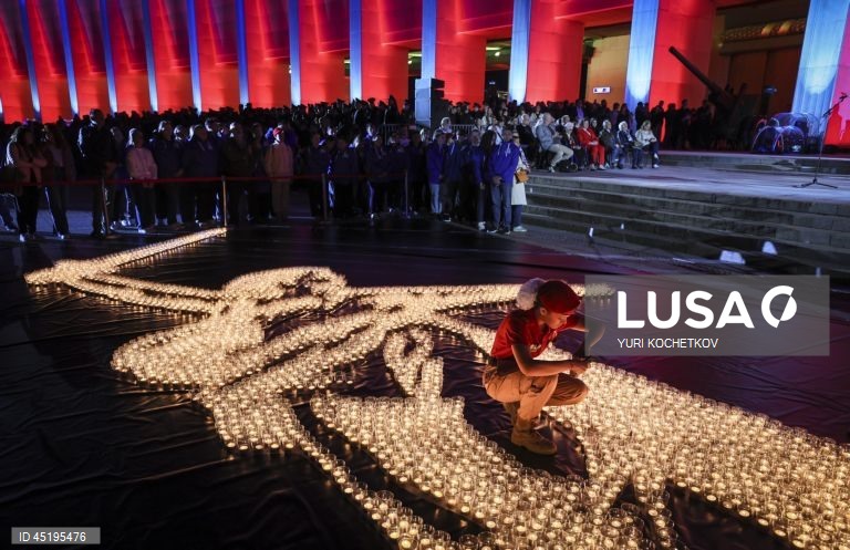 The memorial action Candle of Memory in Moscow