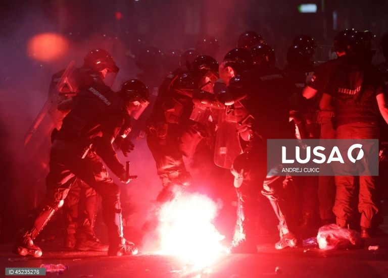 University students rally for early elections in Serbia