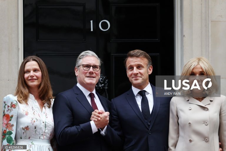 French President Emmanuel Macron visits Britain
