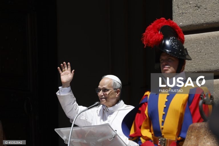 Pope Leo XIV leads Angelus prayer at Castel Gandolfo