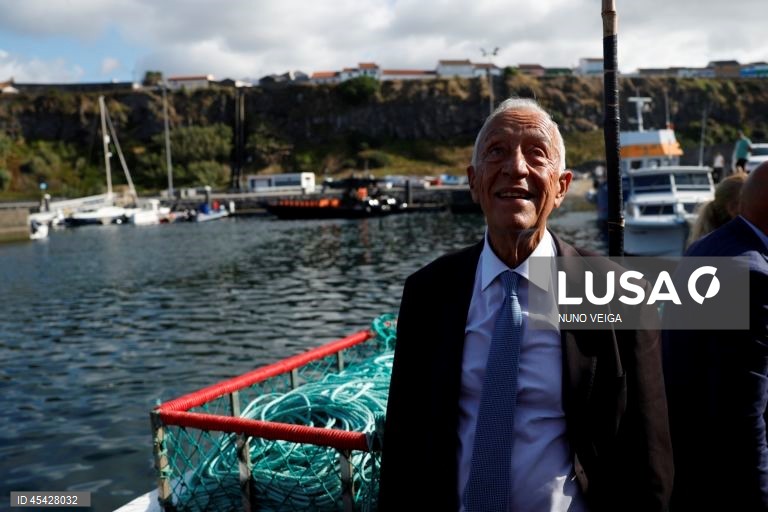 Marcelo termina visita a sete ilhas dos Açores com passagens por São Jorge e Santa Maria