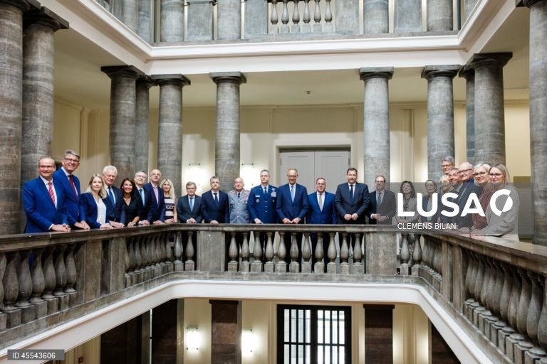 German cabinet meets at Defense Ministry in Berlin