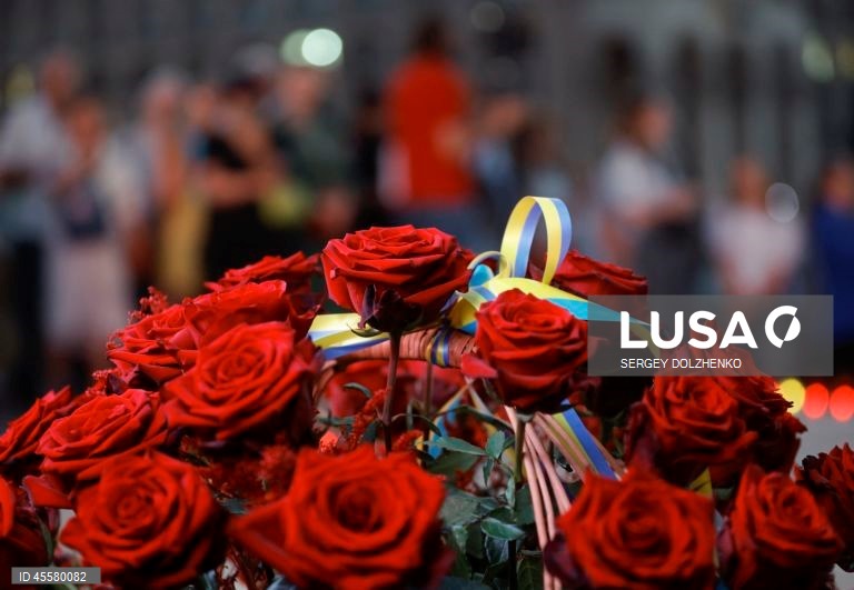 The evening of memories of killed Ukrainian politician Andriy Parubiy in Kyiv