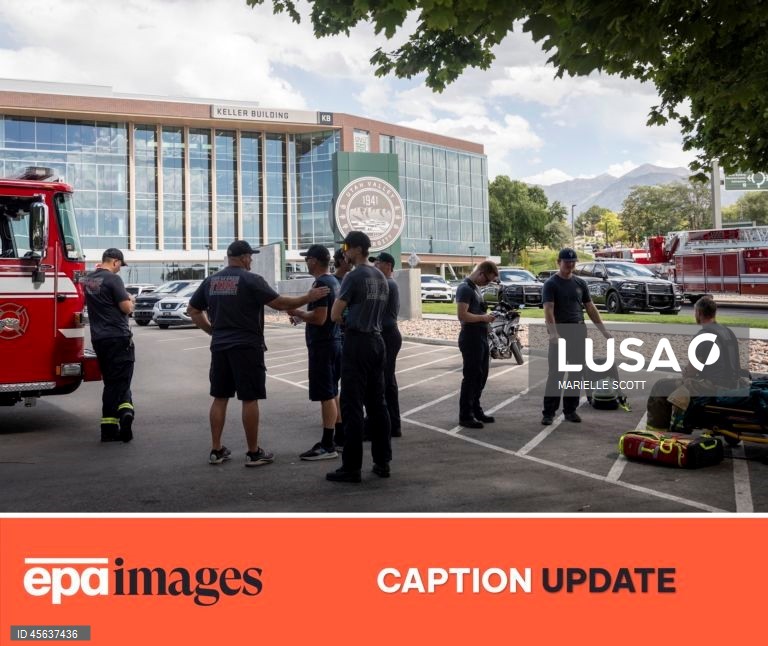 American right-wing political activist Charlie Kirk shot during an event in Utah