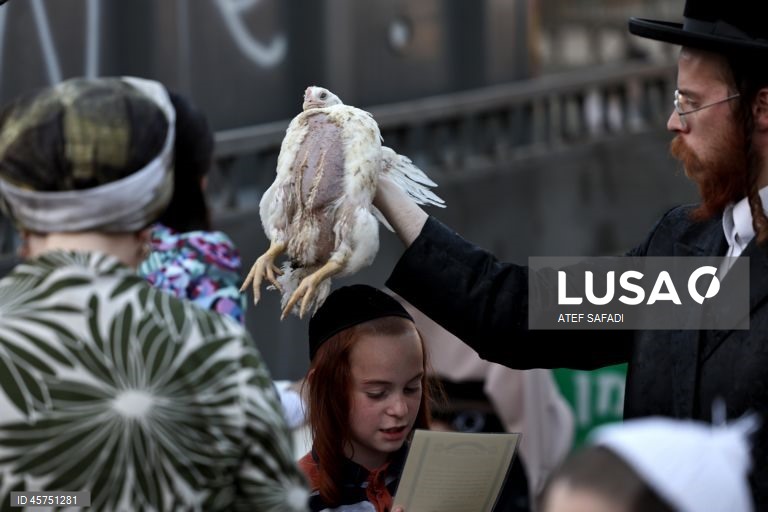 Kaparot ritual ahead of Yom Kippur Jewish holidays