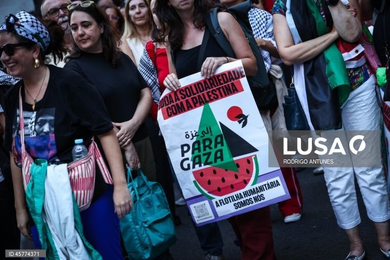 Manifestantes pró-Palestina dispersaram sem incidentes