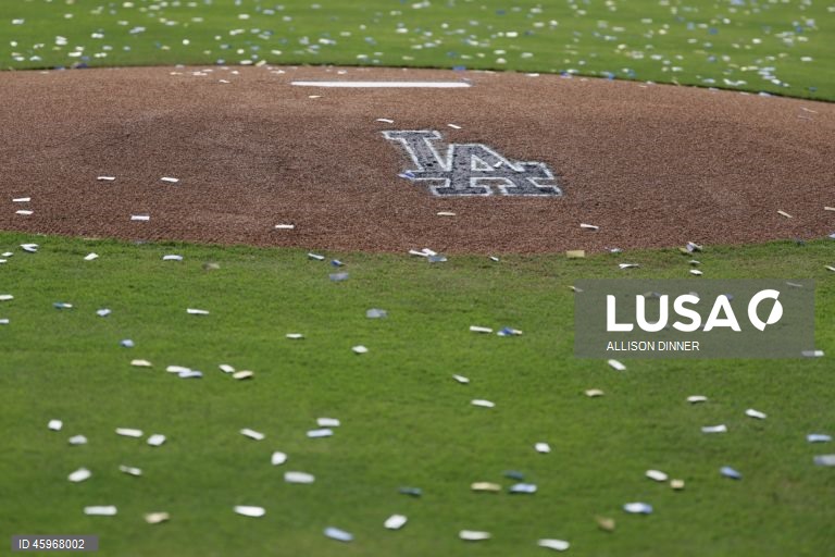 Los Angeles Dodgers World Series champions celebration at Dodger Stadium