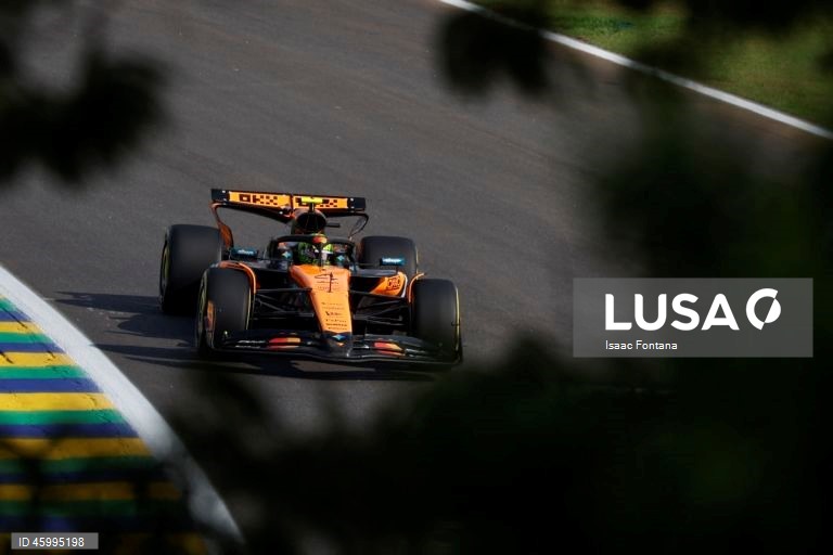 Lando Norris vence corrida sprint no GP do Brasil e Piastri acaba no muro