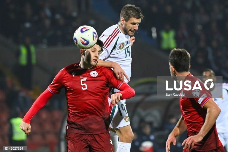 Hungria vence Arménia e mantém segundo lugar no grupo de Portugal