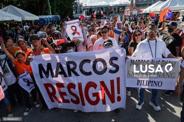 Milhares de filipinos iniciam manifestação de três dias contra a corrupção