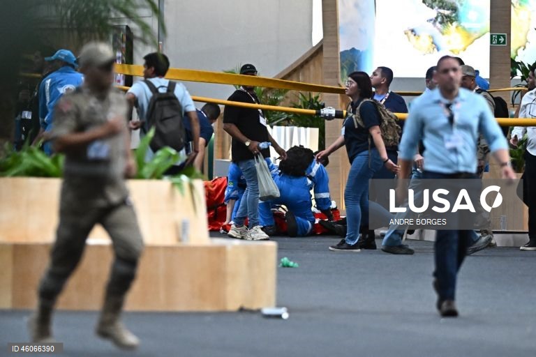 Treze pessoas assistidas por inalação de fumo após incêndio na COP30