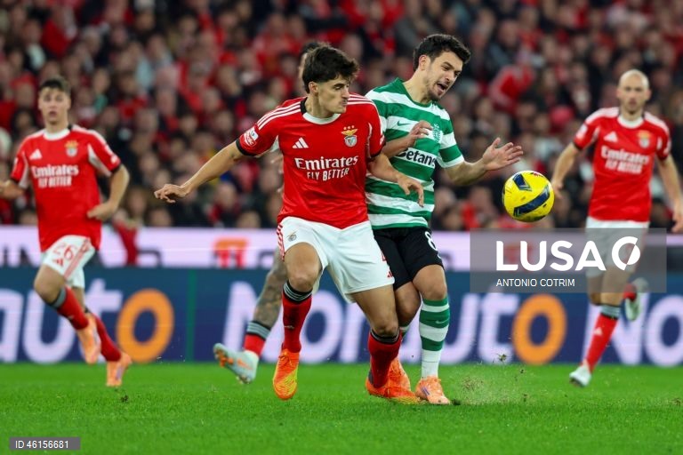I Liga: Benfica e Sporting empatam a uma bola no Estádio da Luz