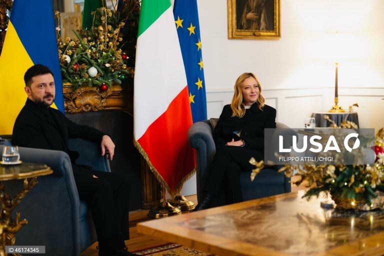 Zelensky teve “discussão excelente” com Meloni no âmbito do périplo com líderes europeus