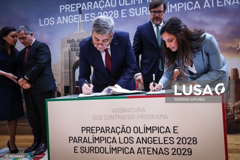 Governo e comités formalizam contratos-programa para LA2028 e Atenas2029