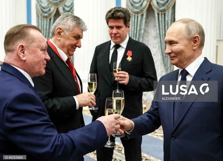 Russian President Putin attends ceremony to present highest state decorations at Kremlin