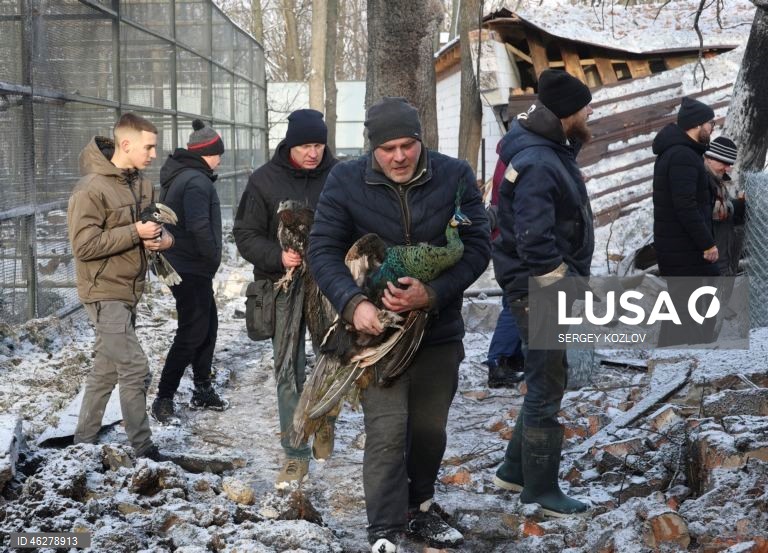 Russian bomb strike damages the EcoPark in Kharkiv