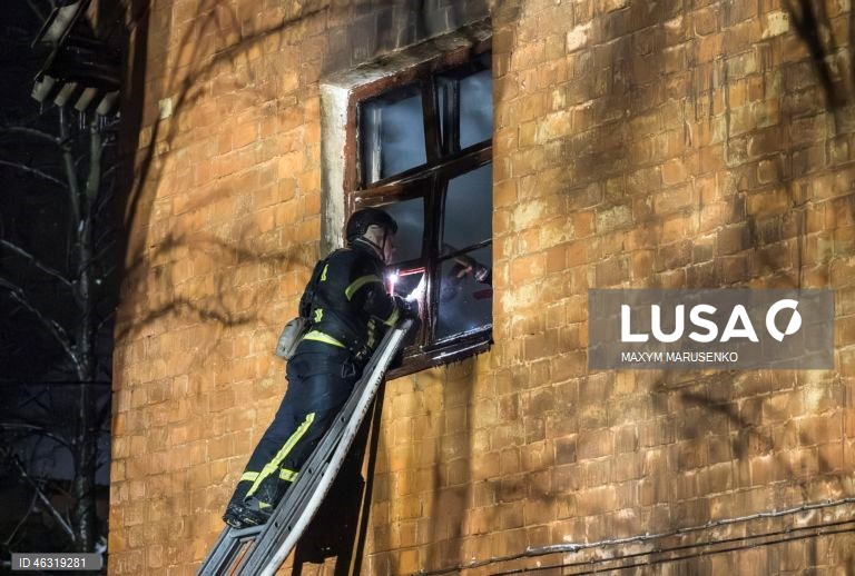 Aftermath of the overnight Russian attack in Kyiv