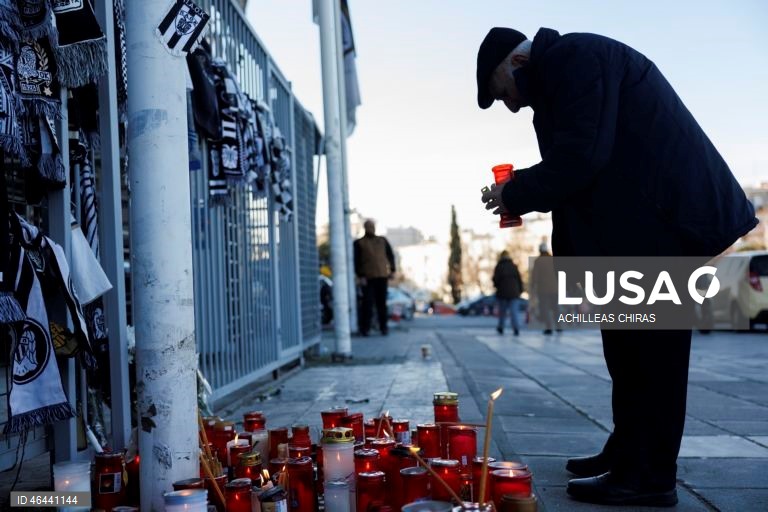 Memorial for PAOK fans who died in traffic accident in Romania