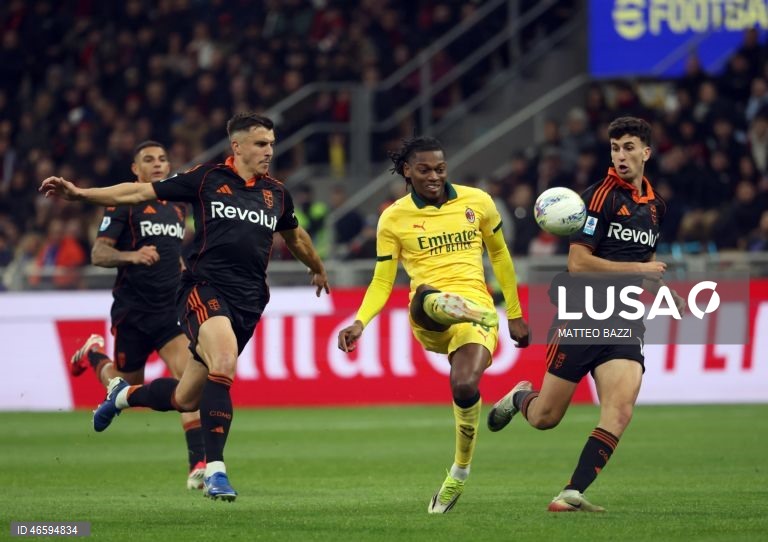 Rafael Leão marca de chapéu no empate cedido pelo AC Milan ao Como